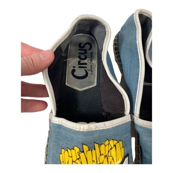 Circus by Sam Edelman Blue Fries Before Guys Slip On Espadrille Loafer Shoe - Picture 5 of 9